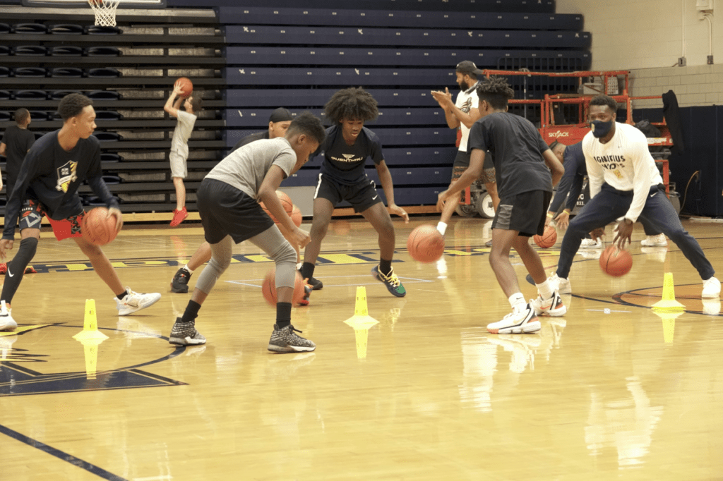 basketball camp drills and games
